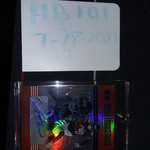 Eddie Jackson rookie auto sp/being graded